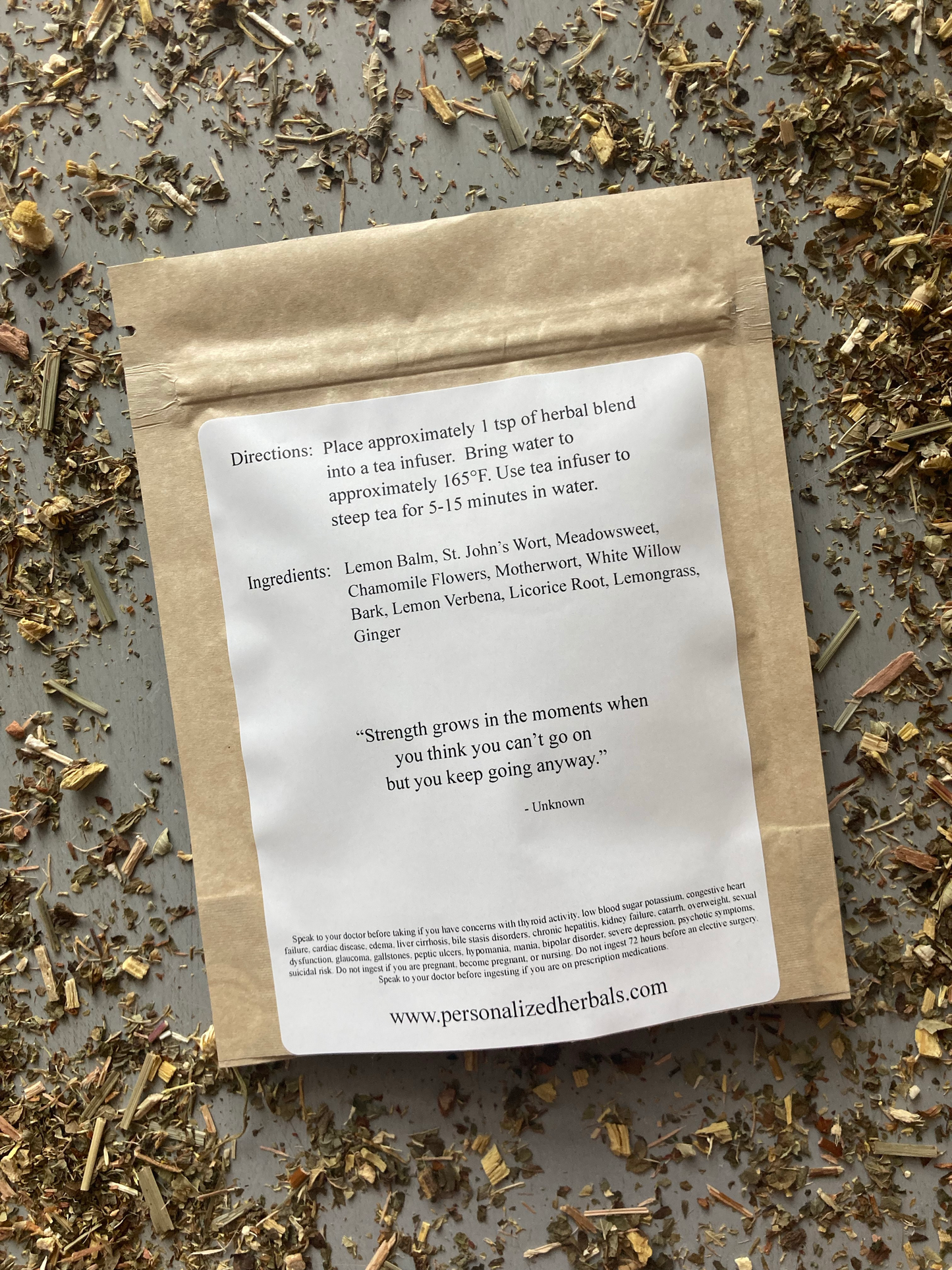 Herbal Tea Blend for Physical Comfort