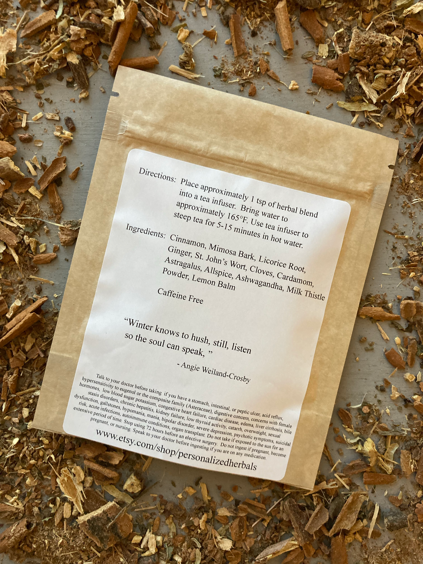 Herbal Tea Blend for the Winter Spirit