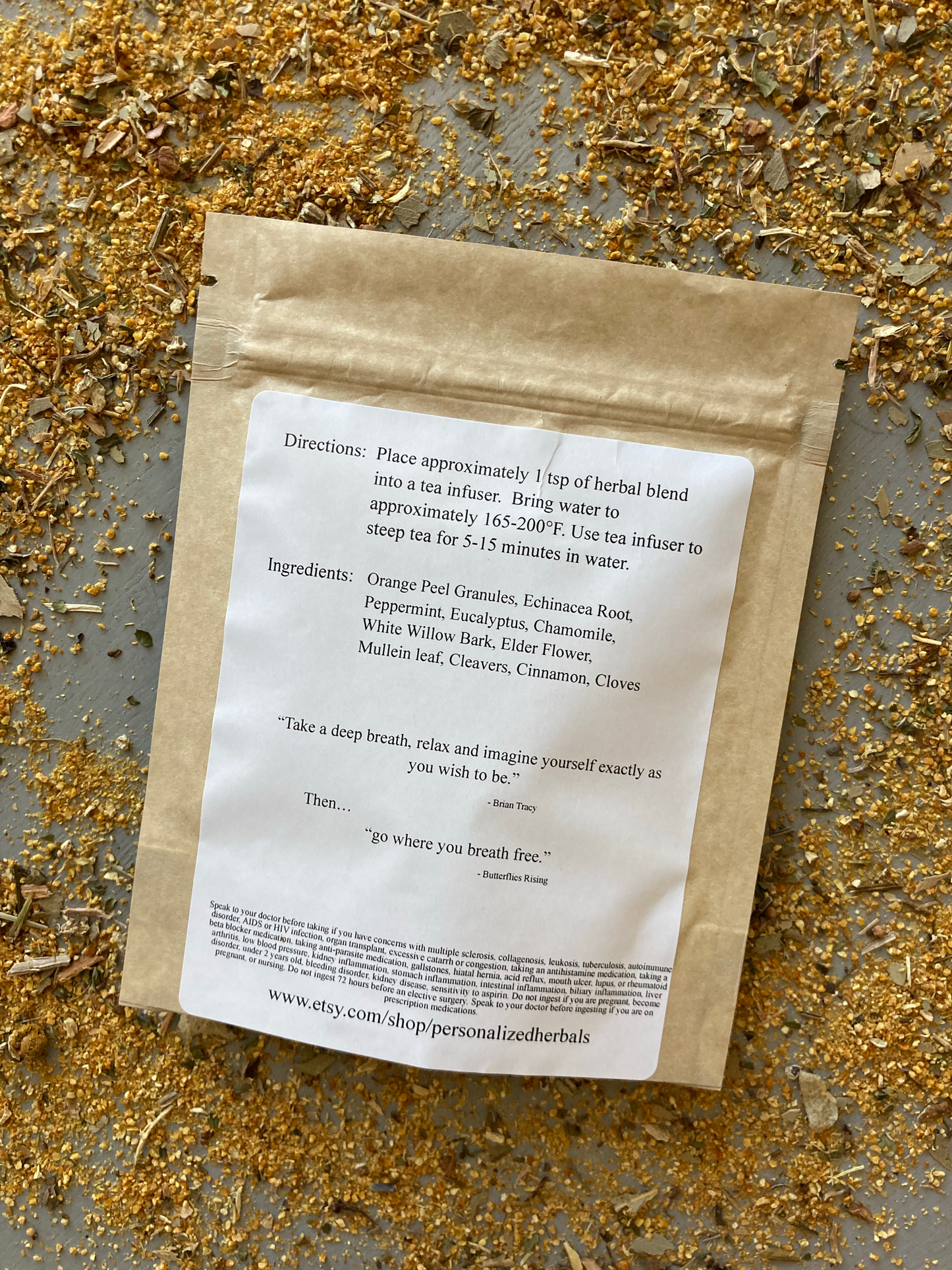 Herbal Tea Blend For Respiratory